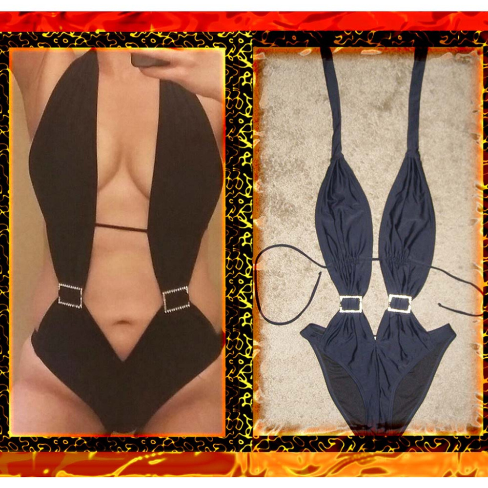 🔥Hot New Black Monokini swimsuit M 6-8 super sexy